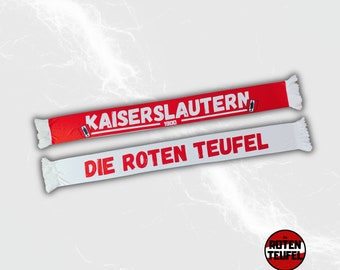 Kaiserslautern Fanschal / Westkurve KL / Seidenschal - neu - 140 x 17 cm / Fußball Fanartikel