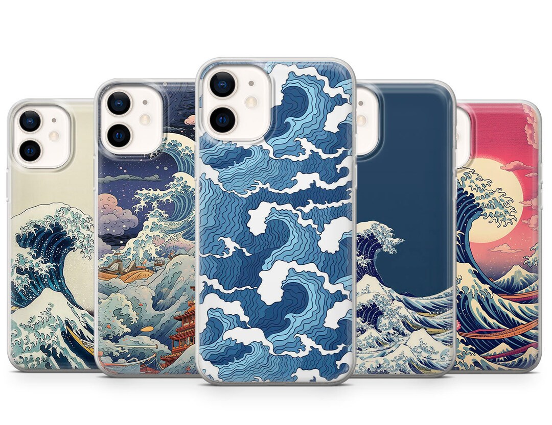 Japanese Wave Phone Case Kanagawa Wave Cover for iPhone 15 14 Etsy