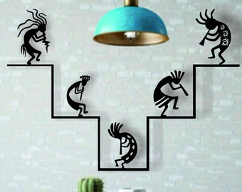 Nathalies Metal World, Metal Wall Decor,Kokopellis.Among the ancient Native Americans,New Mexico,playful,traveler,Laser Cut Wall Plate.
