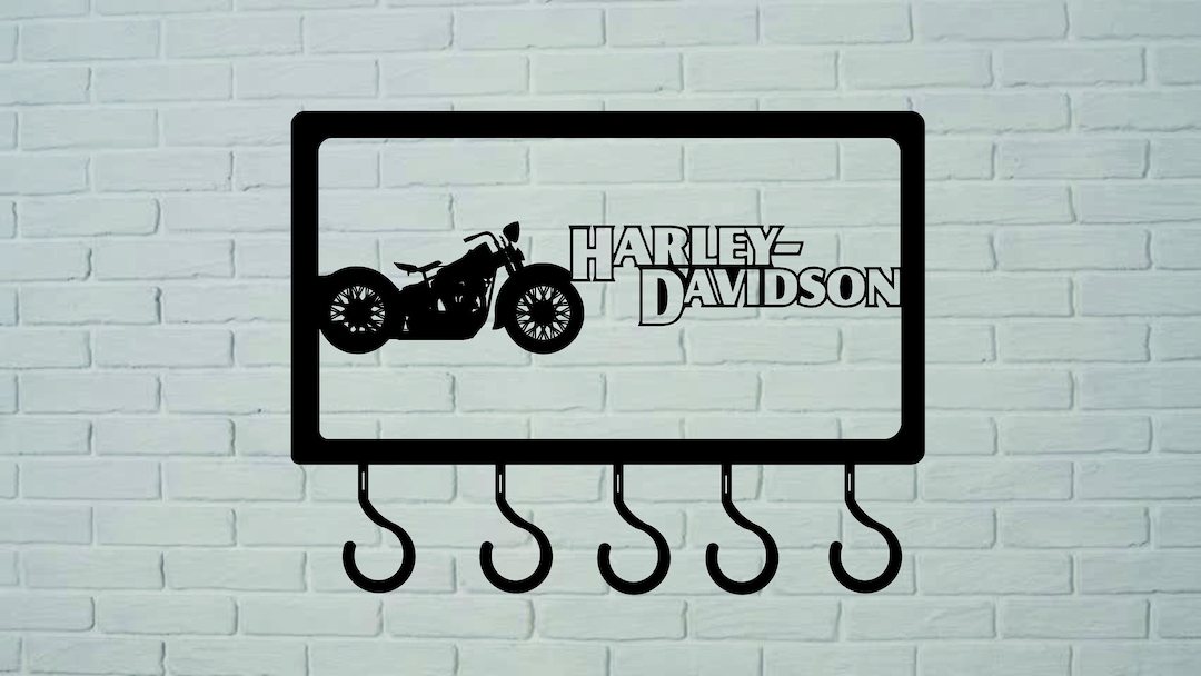 Nathalies Metal World Metal Wall Decorharley Davidson Key Etsy