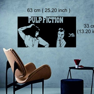 Nathalies Metal World, Metal Wall Decor,Pulp Fiction,Quentin,Cult, Tarantino,Movie,Action,Legend,Electrostatic painted metal wall art.