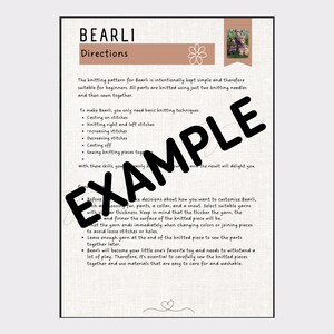 Bear Simple Knitting Pattern: Beginner Friendly With Easy Instructions ...