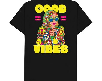 Good Vibes T-shirt (back Print) - Etsy