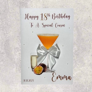 Personalised Card - Porn Star Martini Cocktail - Etsy