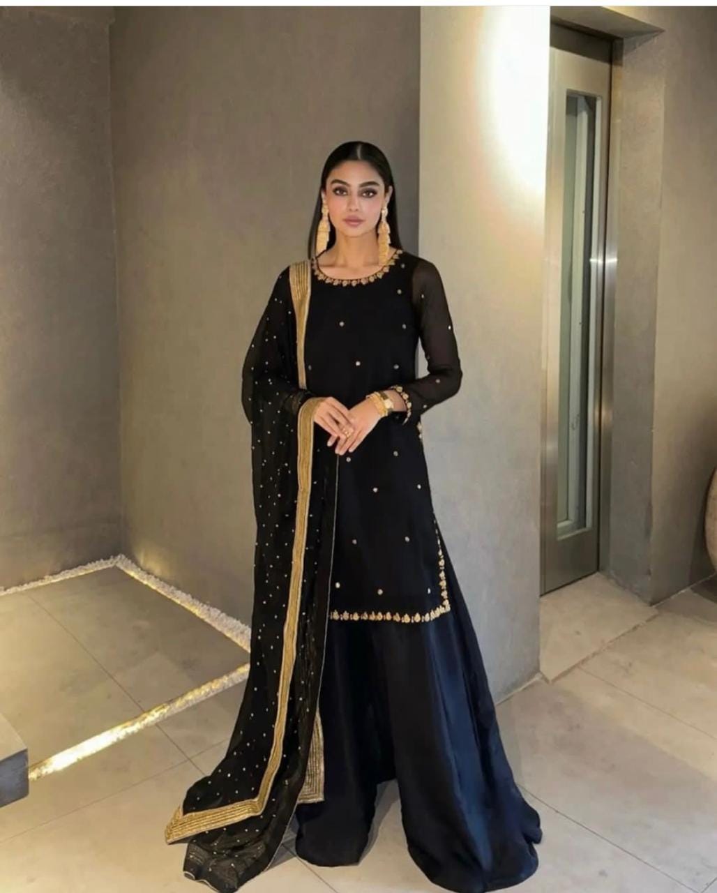 Black Sharara - Etsy Black Sharara - Etsy