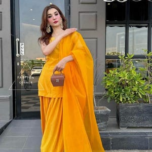 Terno de seda patiala, estilo paquistanês, punjabi, mais recente, Salwar Kameez, feito sob medida, para mulheres e meninas, ternos de trabalho em renda dourada