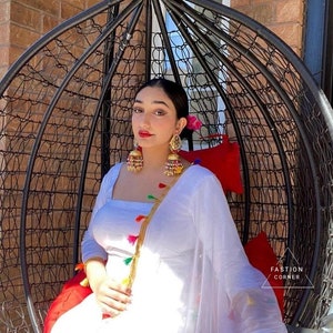 White Salwar Kameez Suit Patiala Shalwar Suit Dupatta Salwar Kameez Designer Punjabi Patiala Salwar Suit For Women Indian Patiala Dress