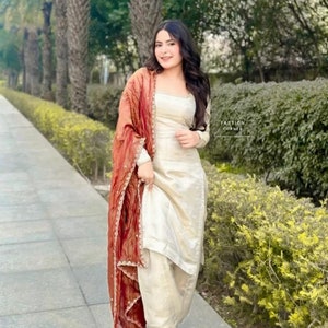 Women's Salwar Kameez Suit Punjabi Patiala Suit Wedding Party Wear Suits Gifts For Her Custom Made Suits
