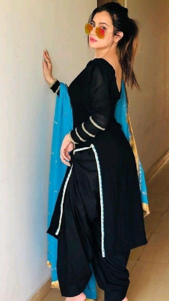 Handmade Punjabi Suit: Stitched Salwar Kameez, Bollywood Party Outfit