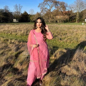 Punjabi Patiala Suit Patiala Shalwar Suit Salwar Kameez Dupatta Suit Custom stitched Indian Dresses for girls women USA UK