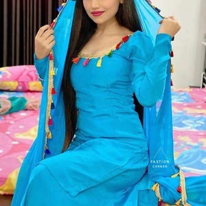 Punjabi Patiala Suit Patiala Shalwar Suit Salwar Kameez Dupatta Suit Custom stitched Indian Dresses for girls women USA UK
