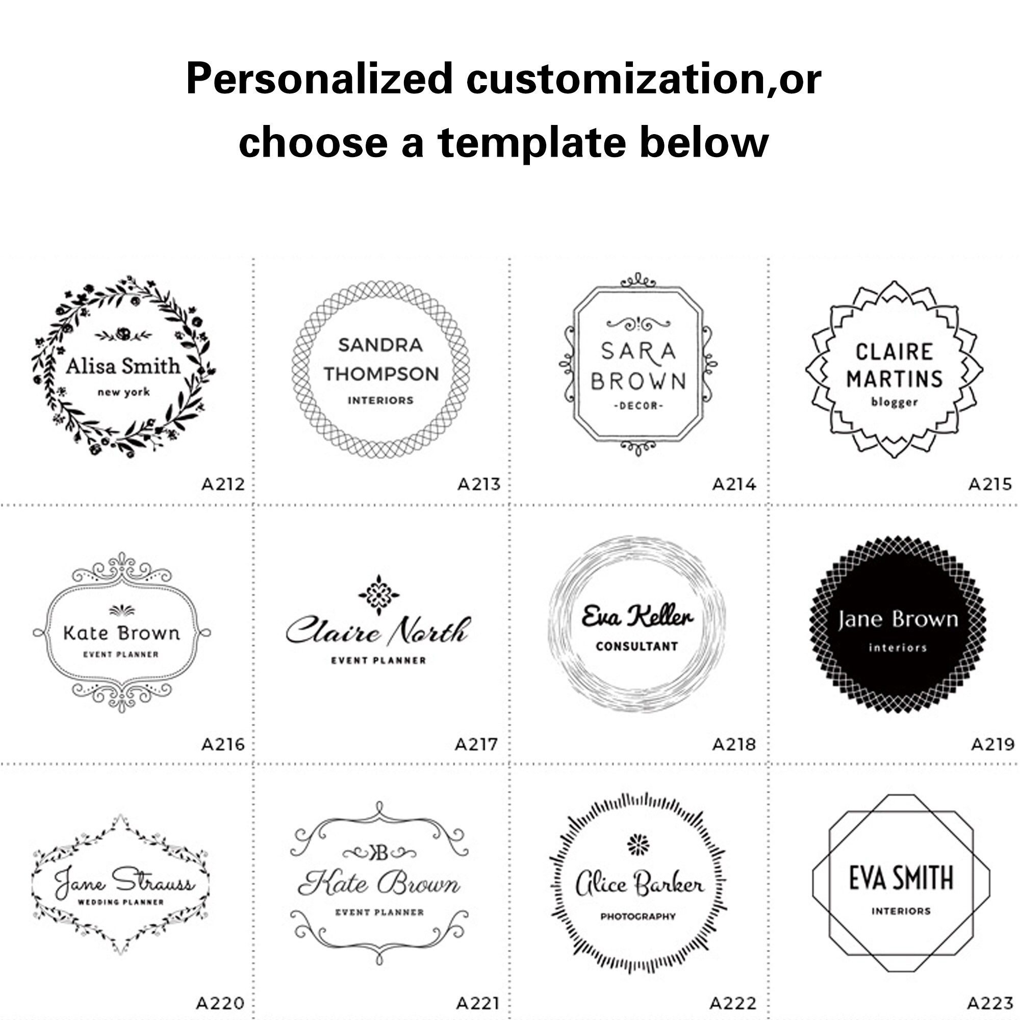 Custom Clear Acrylic Stamps Custom Logo Stamp Custom Etsy UK
