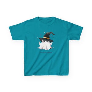 Adorable Halloween Ghost Tee for Kids, Cute Kids T-Shirt, Spooky Ghost Shirt, Halloween Outfit, Kids Trick or Treat Top