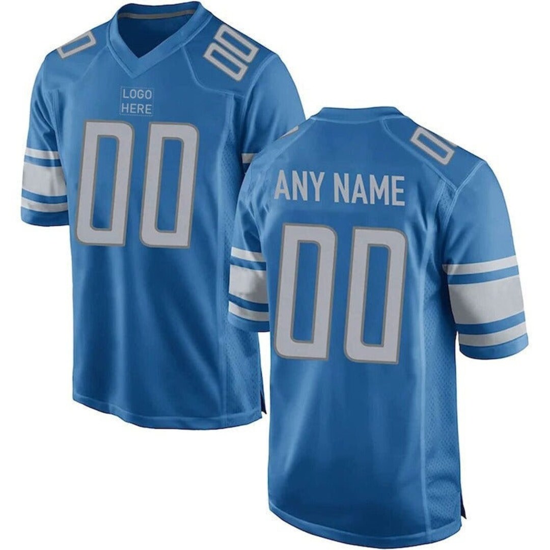 Detroit Jersey Football Detroit Game Jersey Custom Football Etsy Canada