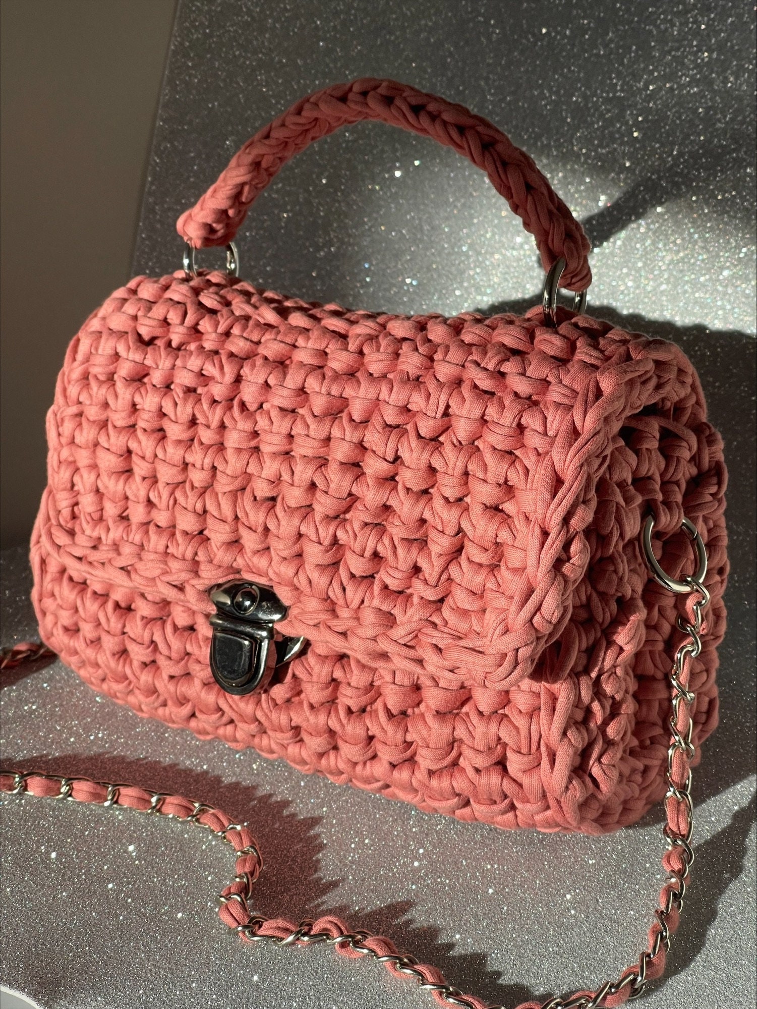 Crochet Bag Pattern - Shoulder Bag DIY Tutorial Elegant