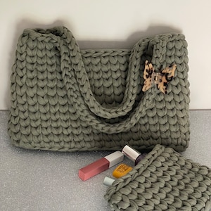 DIY-Häkeltaschen-Musterpaket – Tutorial für Einkaufstasche + Make-up-Tasche und Minitasche – Englisch. Häkelmuster zum Herunterladen