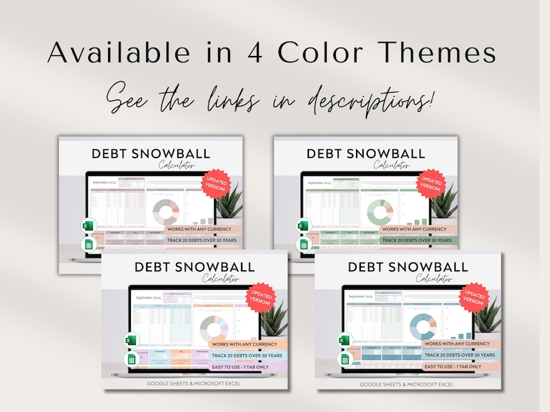 Debt Snowball Spreadsheet for Excel Debt Payoff Tracker Debt Snowball Calculator Excel Mortgage Payoff Tracker Debt Budget Debt Tracker, student loan pay off calculator, mortgage pay off calculator, credit card pay down calculator