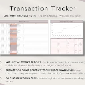 Paycheck Budget for Excel and Google Sheets Budget By Paycheck Spreadsheet Bill Tracker Simple Monthly Bi-weekly Weekly Budget Planner Template, automatically calculating budget template for excel google sheets, start on any month, easy to use