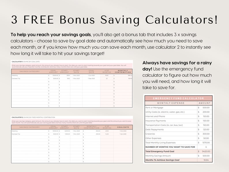 Paycheck Budget for Excel and Google Sheets Budget By Paycheck Spreadsheet Bill Tracker Simple Monthly Bi-weekly Weekly Budget Planner Template, automatically calculating budget template for excel google sheets, start on any month, easy to use