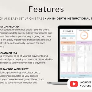 Excel Paycheck Budget Spreadsheet Google Sheets Bi-monthly Weekly ...