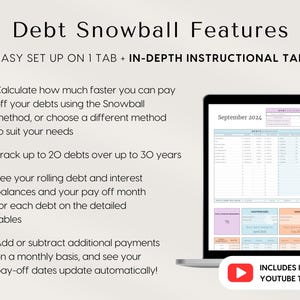 Debt Snowball Spreadsheet for Excel Debt Payoff Tracker Debt Snowball Calculator Excel Mortgage Payoff Tracker Debt Budget Debt Tracker, student loan pay off calculator, mortgage pay off calculator, credit card pay down calculator