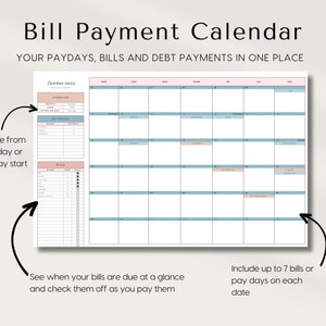 Ultimate Paycheck Budget Spreadsheet for Microsoft Excel and google sheets Bill Calendar with Savings Tracker and Debt snowball pay off calculator, Bi-weekly Weekly Monthly Budget Planner template, easy to use,  budget by paycheck