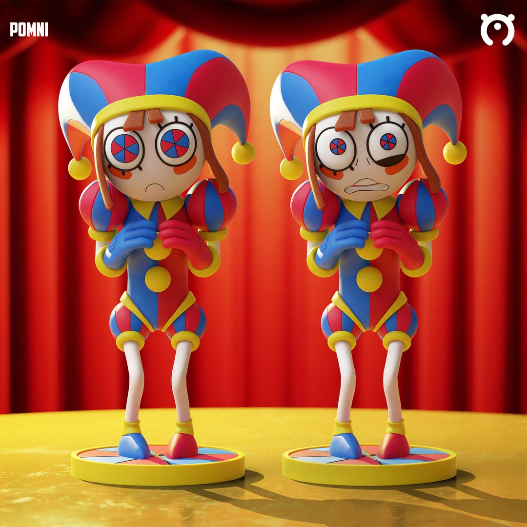 Pomni the Amazing Digital Circus Unpainted 3D Printed Display Model/miniature Etsy