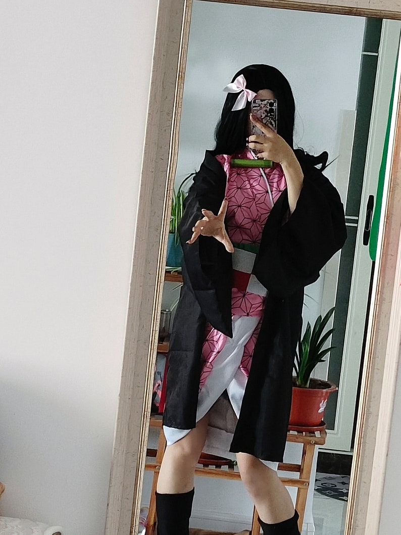 Kimono Outfit Set Japanese Anime Cosplay Costume image 9