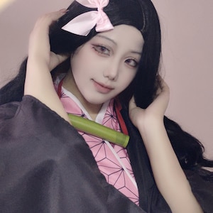 Kimono Outfit Set Japanese Anime Cosplay Costume image 6