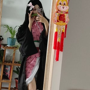 Kimono Outfit Set Japanese Anime Cosplay Costume image 10