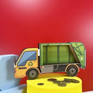 Made to Order Personalized Custom Truck Series Chidren Money Box, Piggy Bank, Gifts for Kids, Baby Gifts, Custom Gifts for Kids