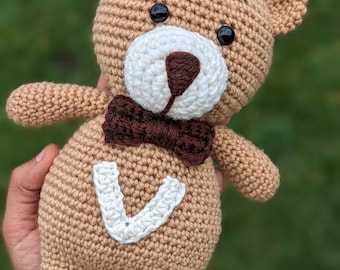 Crochet Teddy Bear Pattern, CROCHET PATTERN, PDF Download (English) Crochet bear pattern, teddy bear pattern, bear crochet