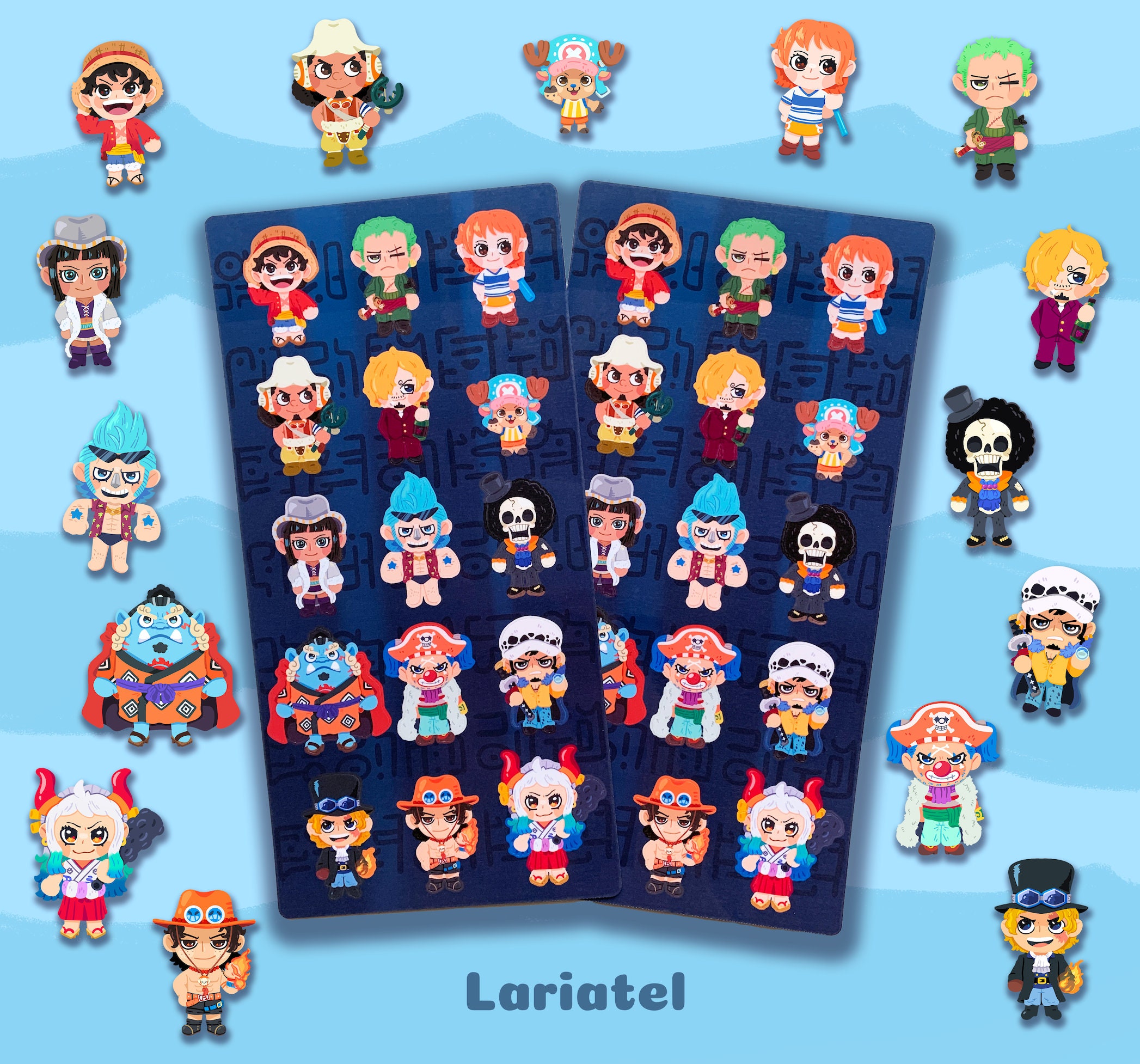 Pirate Crew Sticker Sheet - Vinyl Waterproof Glossy