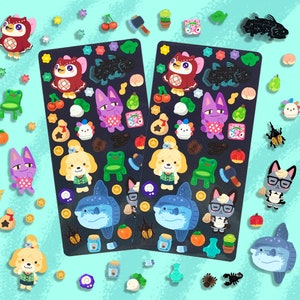 Animals Sticker Sheet - AC Vinyl Waterproof Glossy
