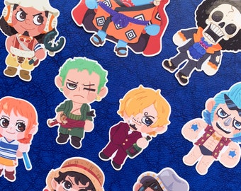 Crew Stickers 15 Designs - Pirates Vinyl Waterproof Glossy Sticker