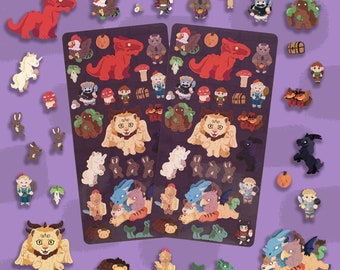 Dungeon Meshi Sticker Sheet - Vinyl Waterproof Glossy