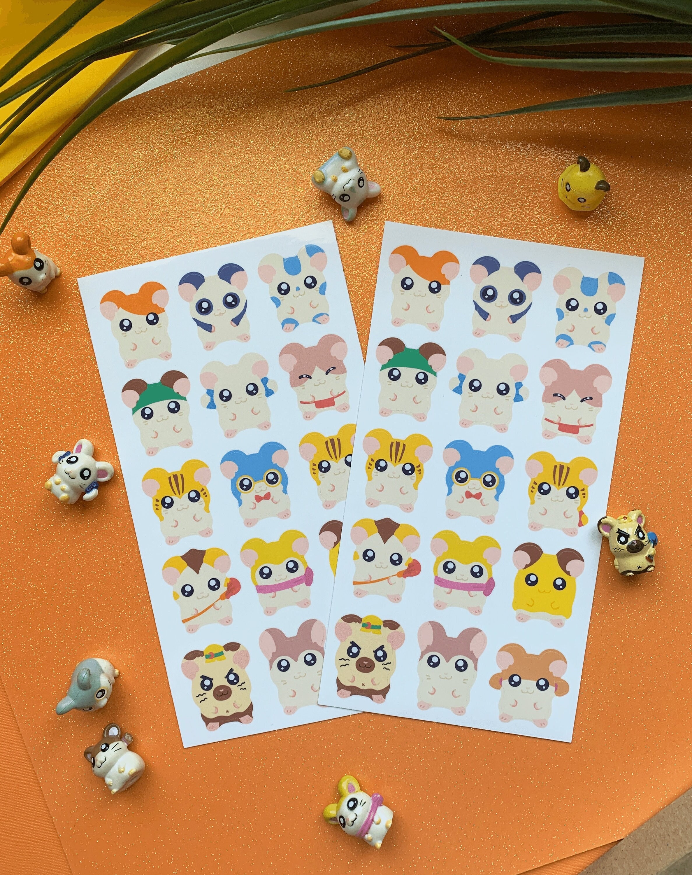 Hamtaro Sticker Sheet Hamsters Vinyl Waterproof Glossy - Etsy
