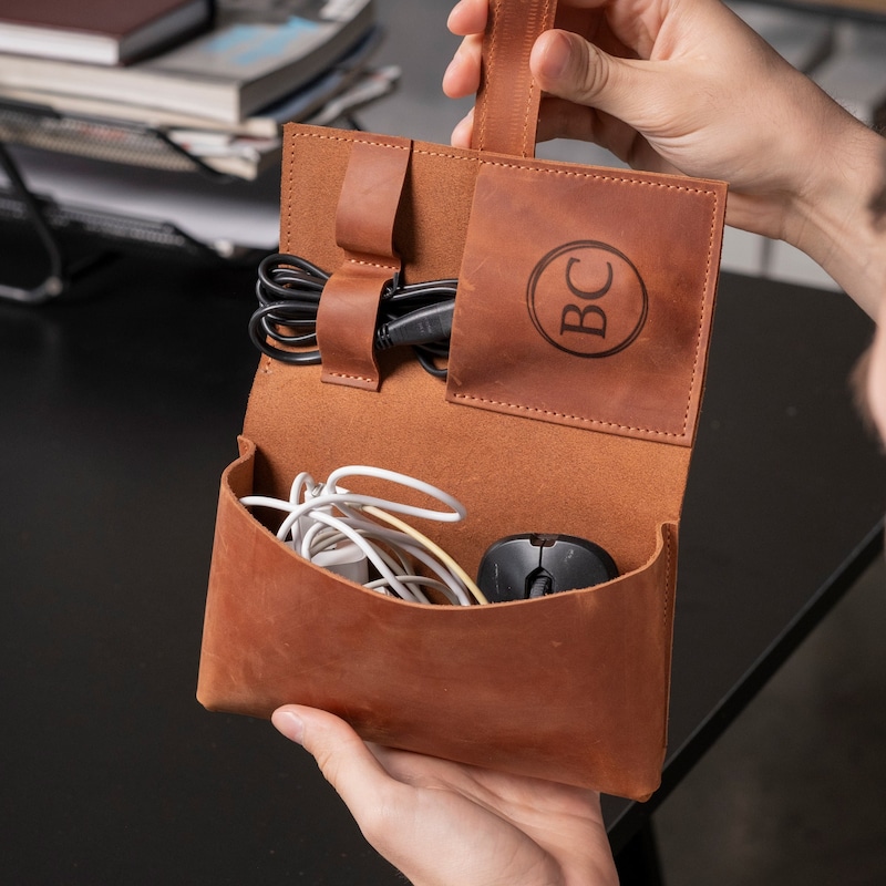 Leather Cord Keepers Made In The USA By Stitch And Rivet From Remnant - Foto 9