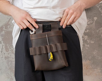 Leather tool belt pouch,Custom tool belt,Tool holder belt,Personalized tool belt,Belt tool pouch,Small tool organizer,Tool belt leather