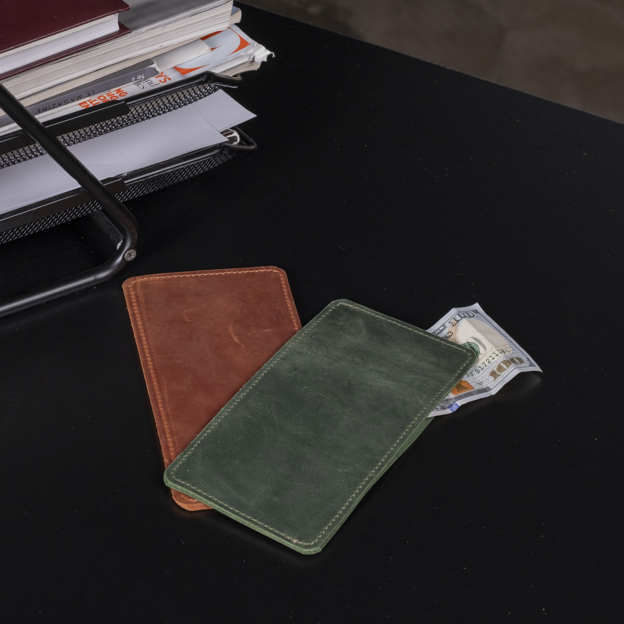 Personalized Leather Cash Envelope,leather Money Holder,leather Cash