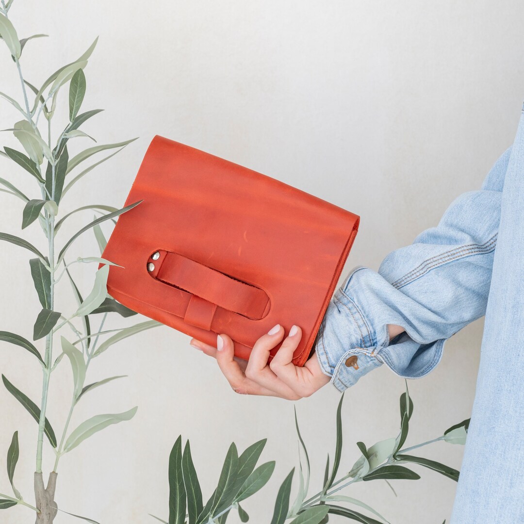 Personalized Leather Clutchhandmade Clutch Bagclutch Purse Etsy