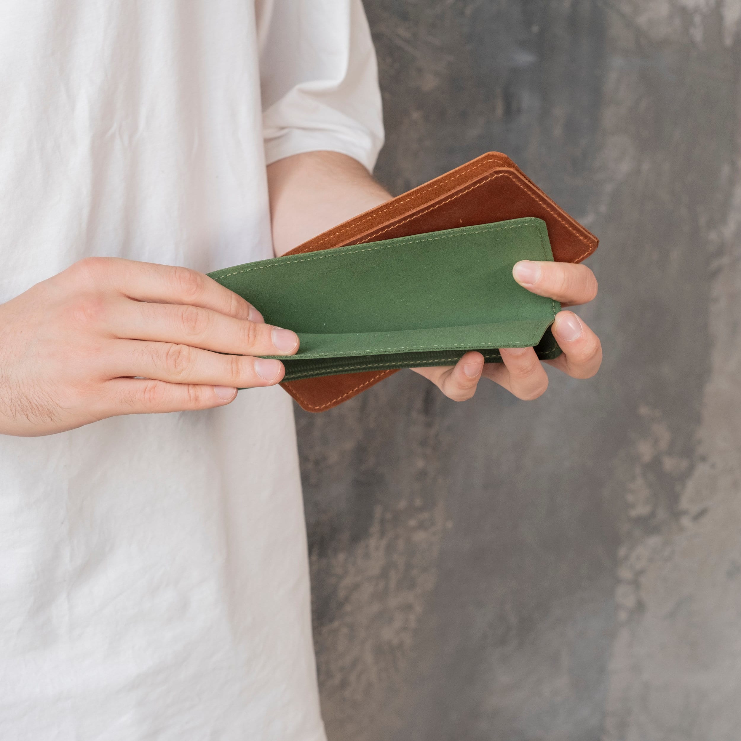 Personalized Leather Cash Envelope,leather Money Holder,leather Cash