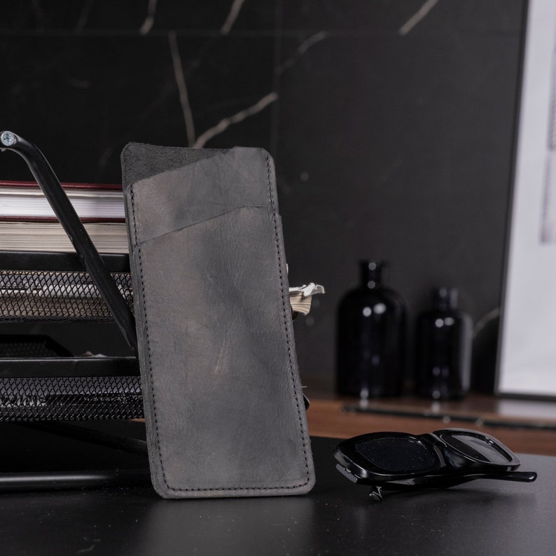 Leather Glasses Case With Belt Clip, Customized Glasses Case