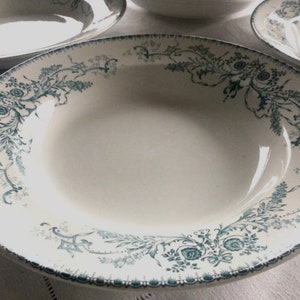 Set 4 Boch Soup Plates Villeroy Boch and Oval Platter
