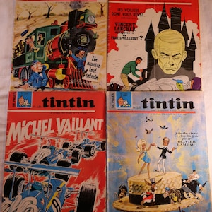 Vintage French Magazine Tintin Comics Old News Advertising
