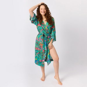 Unicorn patterned bathrobe