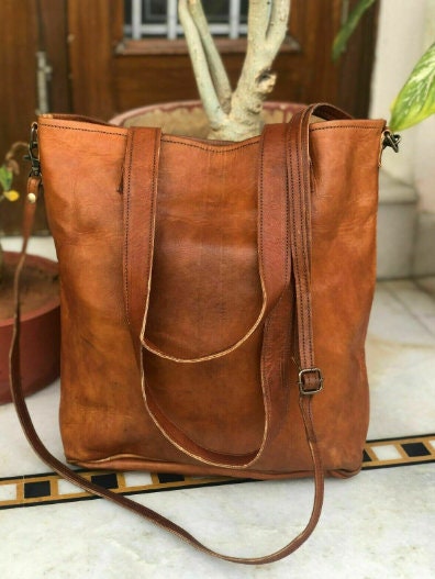 vintage 1980s woven leather bag Walter Katten 80s brown cross- body purse