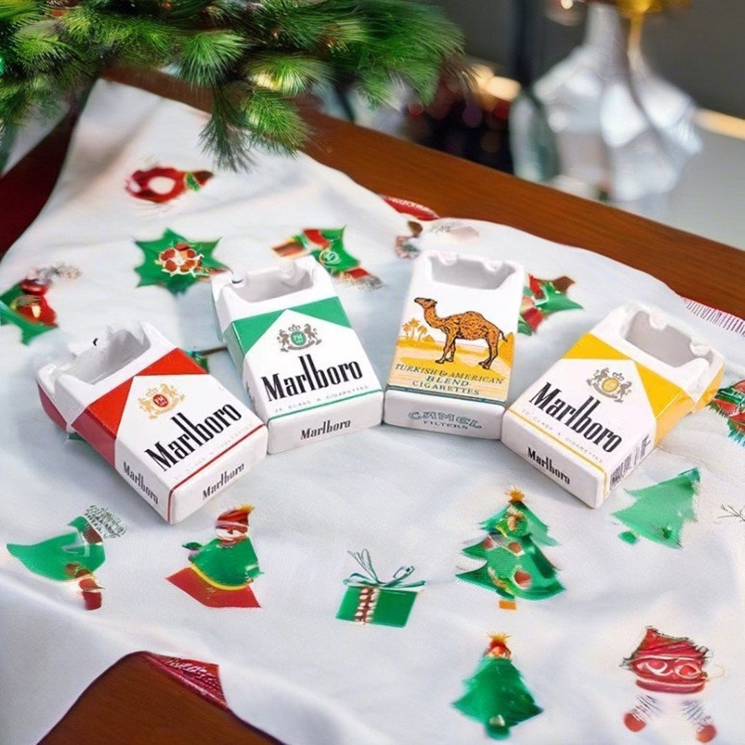 Cigarette Box Style Ceramic Ashtray Personalised Ashtrays Etsy