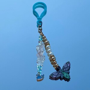Stoner Keychain, Cute Charm Marijuana Keyring, Colourful Sparkly Bagchain