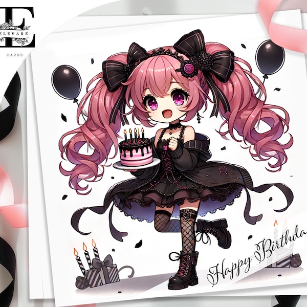 Carte Invitation Anniversaire Manga Coeur Boule Gratuit à Imprimer